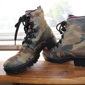 SOLD Kendall + Kylie Camo Moto Boot